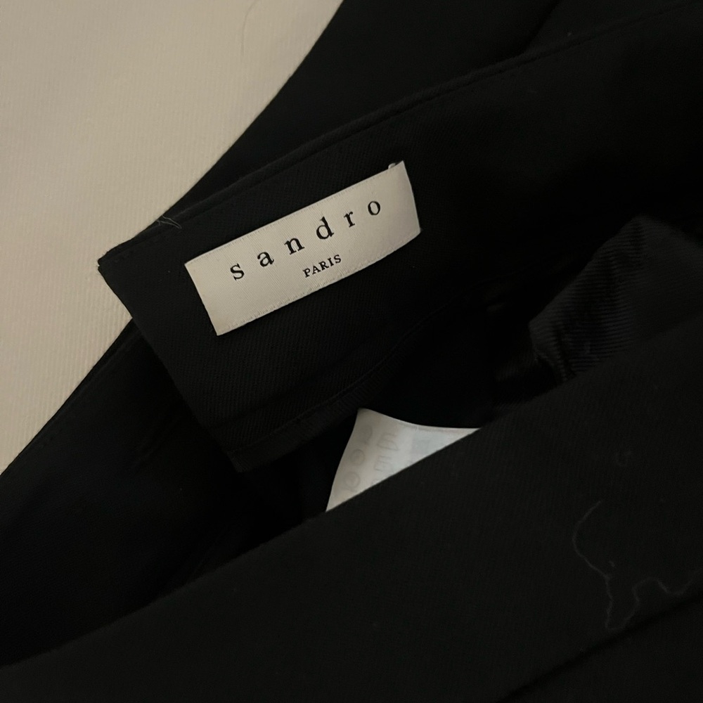 Sandro Black Blane Crop pants